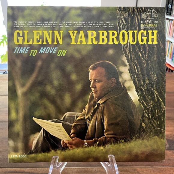 Glenn Yarbrough Time To Move On Vinyl LP 1964 RCA Victor LPM 2836 Mono - Picture 2 of 10